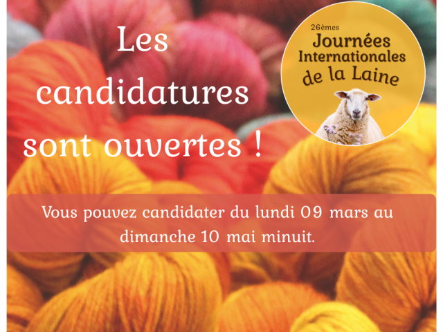 Journées Internationales de la Laine : les candidatures sont ouvertes !